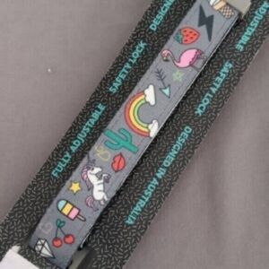 Medium Dog Collar rainbows, unicorns, flamingos from Fuzzyard